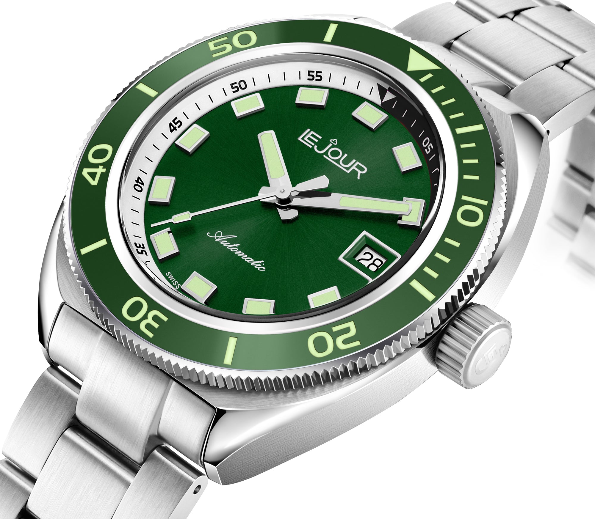 Le Jour Hammerhead Green Dial 